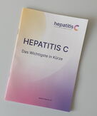 Bild der Broschüre zu Hepatitis C, grauweisser Hintergrund