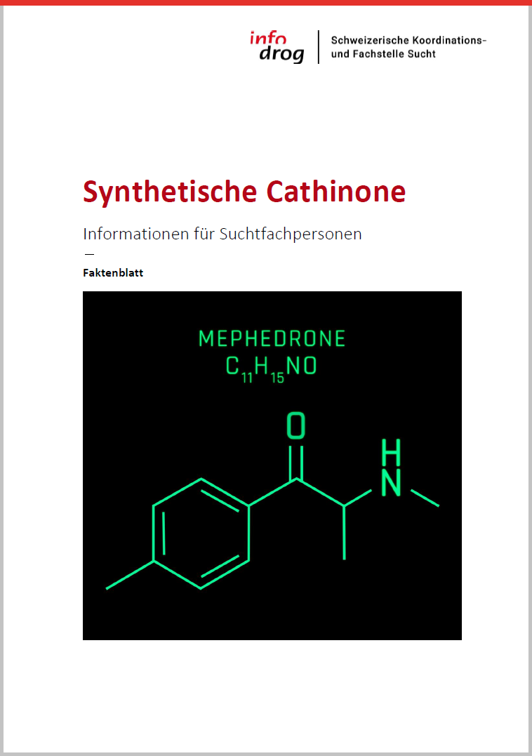 Synthetische Cathinone – Informationen für Fachpersonen