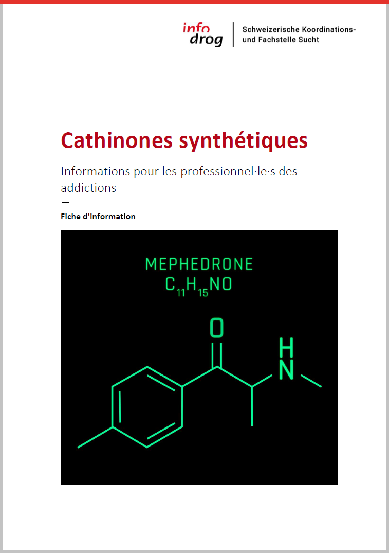 Cathinones synthétiques – Informations pour les professionnel∙le∙s des addictions